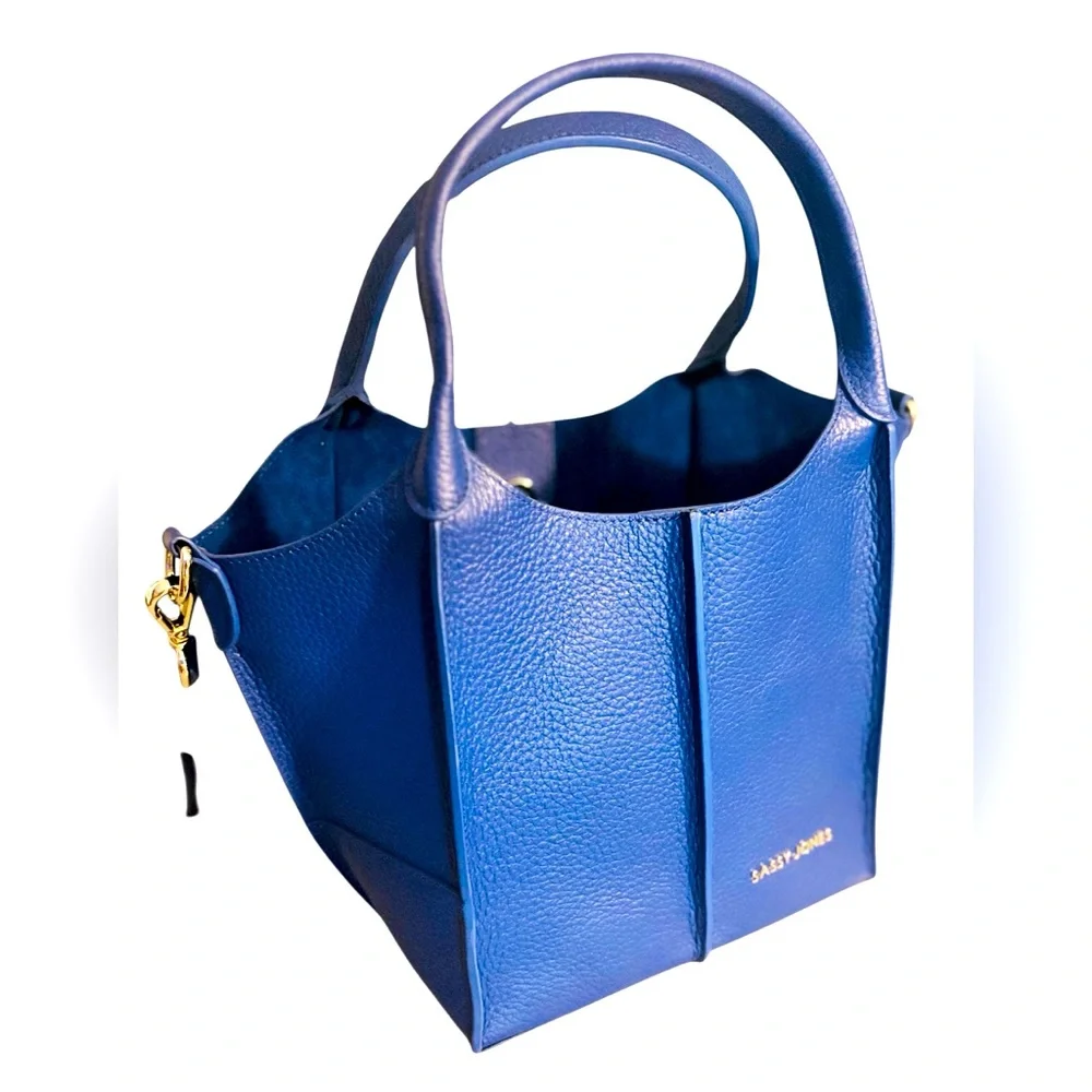 Sassy Jones Medium Ava Blue Tote - New - Picture 1 of 7